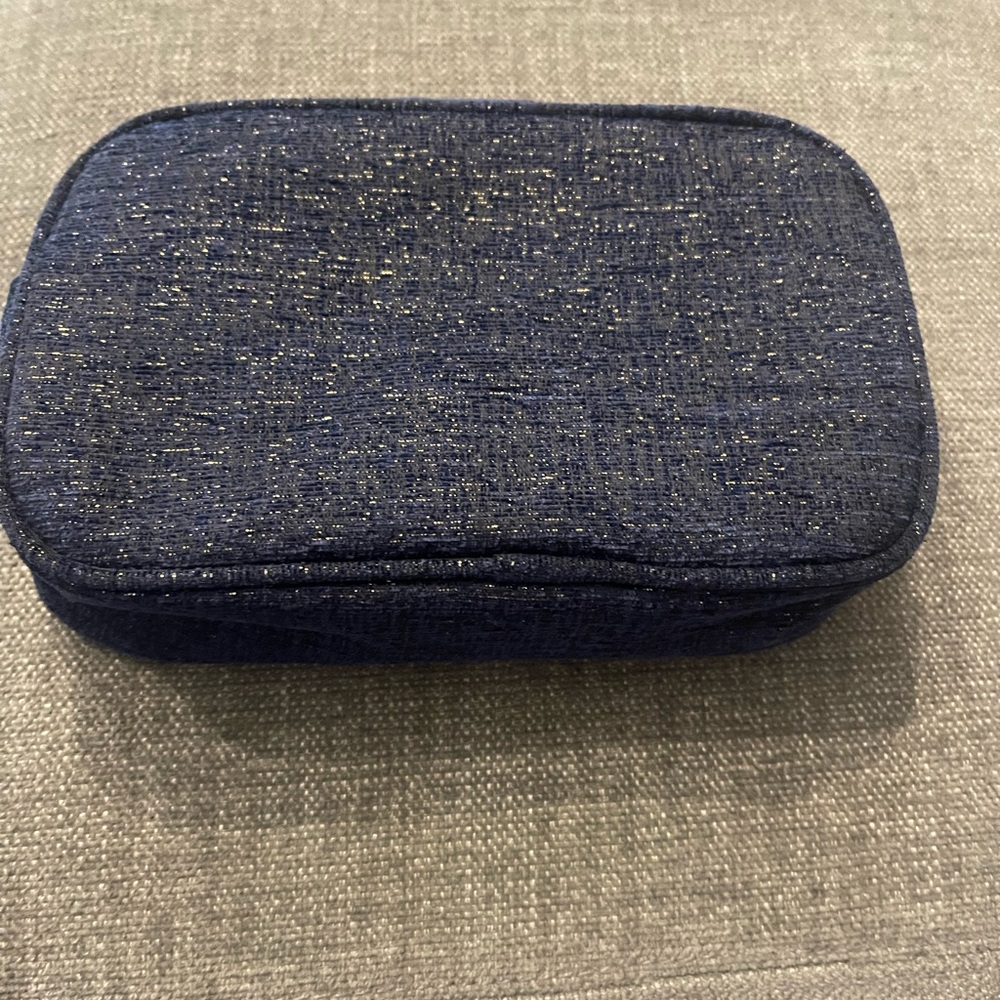 Chanel Makeup Bag 2023 Holiday Gift Set Blue Pouch ONLY - Brand New - Authentic - Picture 5 of 5